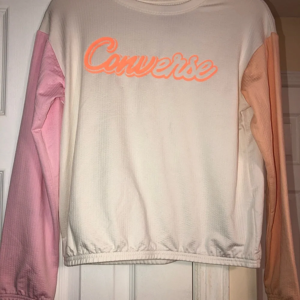 Converse colorful pastel long sleeve shirt girls size large 12-13 yrs old‎